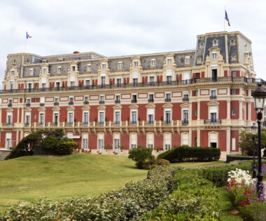 Hotel du Palais view in Biarritz, France